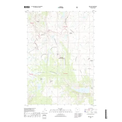 2017 Map of Deep Lake, 2017 Print