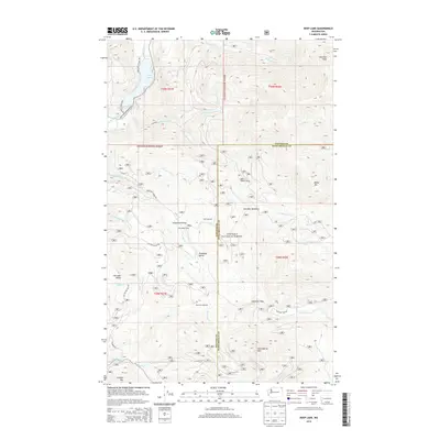 2014 Map of Deep Lake, 2014 Print