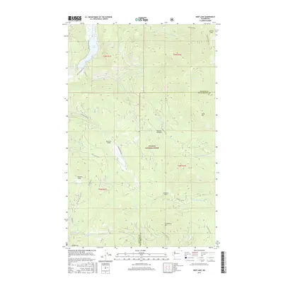 2017 Map of Deep Lake, 2017 Print