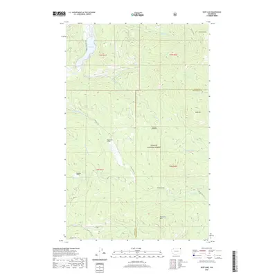 2020 Map of Deep Lake, 2020 Print