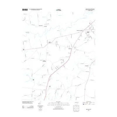 2013 Map of Deep Run, 2013 Print