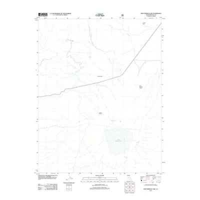 2012 Map of Deep Springs Lake, 2012 Print