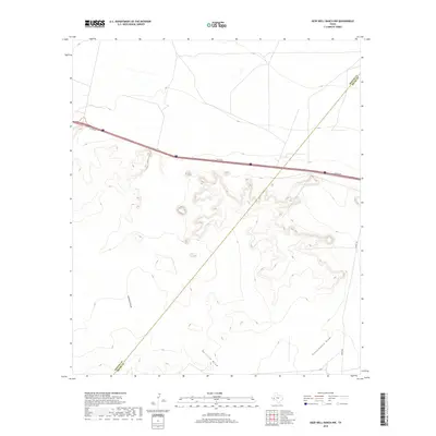 2019 Map of Deep Well Ranch NW, 2019 Print