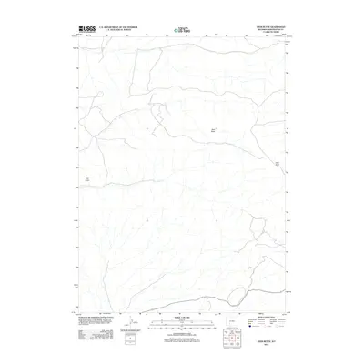 2012 Map of Deer Butte, 2012 Print