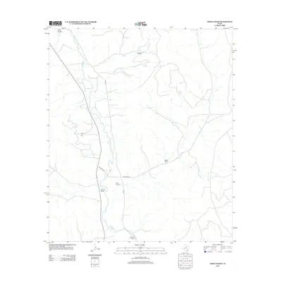 2012 Map of Deer Canyon, 2012 Print
