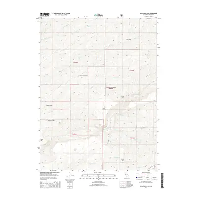 2015 Map of Deer Creek Flat, 2015 Print