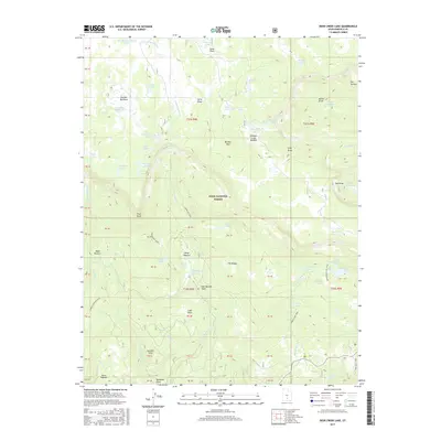 2017 Map of Deer Creek Lake, 2017 Print