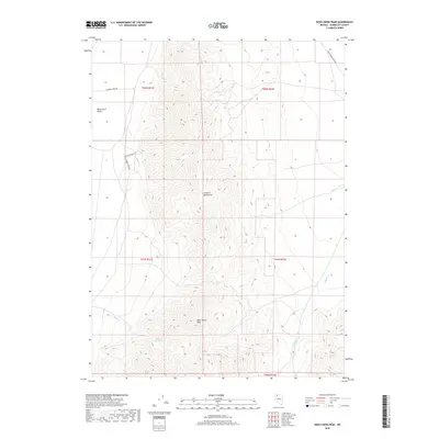 2018 Map of Deer Creek Peak, 2018 Print