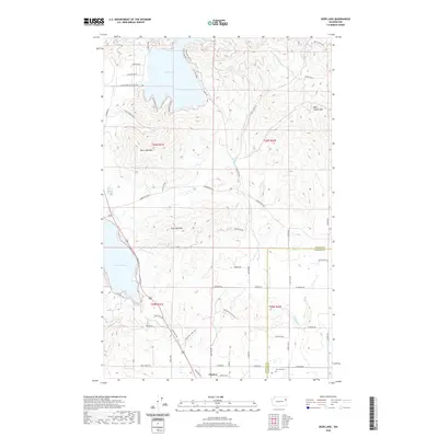 2020 Map of Deer Lake, 2020 Print