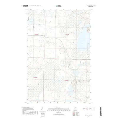 2019 Map of Deer Lake West, 2019 Print