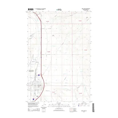 2014 Map of Deer Lodge, 2014 Print