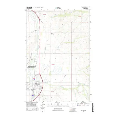 2017 Map of Deer Lodge, 2017 Print