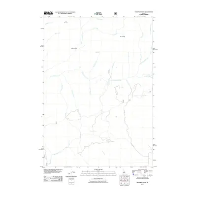 2011 Map of Deer Mountain, 2011 Print