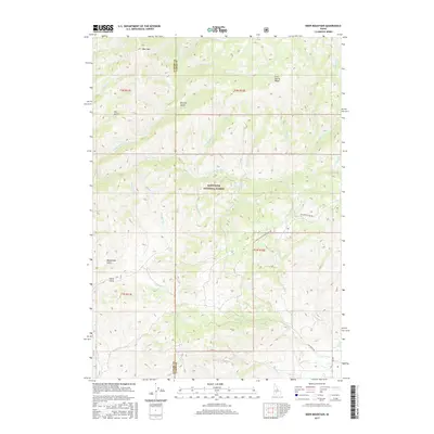 2017 Map of Deer Mountain, 2017 Print