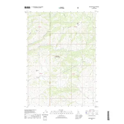 2020 Map of Deer Mountain, 2020 Print