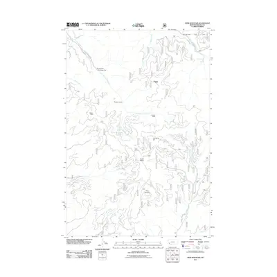 2011 Map of Deer Mountain, 2011 Print