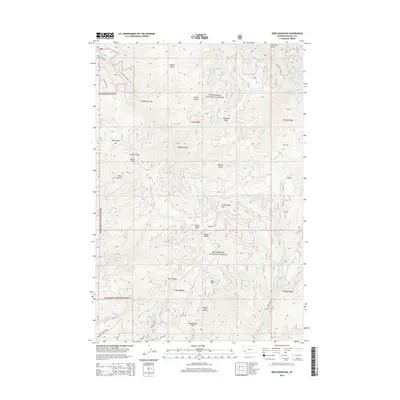2014 Map of Deer Mountain, 2014 Print