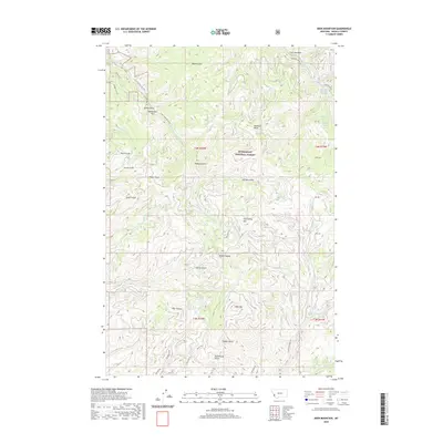 2020 Map of Deer Mountain, 2020 Print