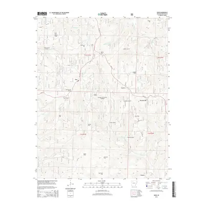 2014 Map of Deer, 2014 Print