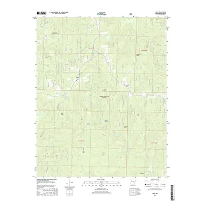2017 Map of Deer, 2017 Print