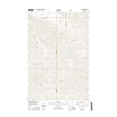 2014 Map of Deer Peak, 2014 Print