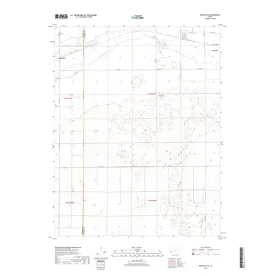 2018 Map of Deerfield NE, 2018 Print