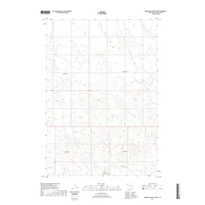 2017 Map of Deers Ears Butte North, 2017 Print