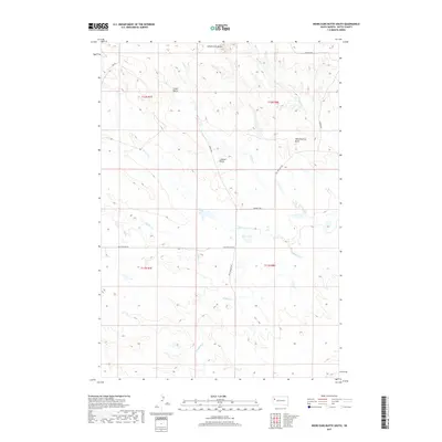 2017 Map of Deers Ears Butte South, 2017 Print