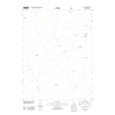 2012 Map of Dees Peak, 2012 Print