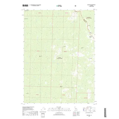 2018 Map of Dees Peak, 2018 Print