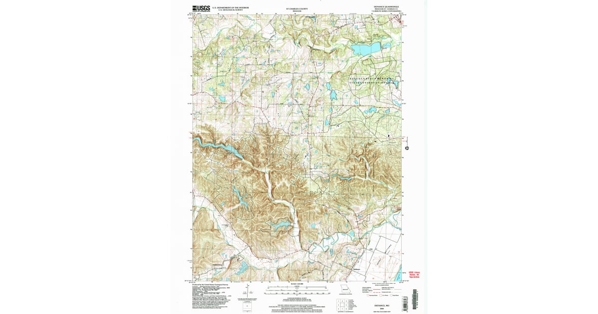 2000 Map of Defiance, MO — High-Res | Pastmaps