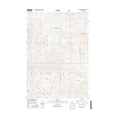 2013 Map of Degan Mountain, 2013 Print