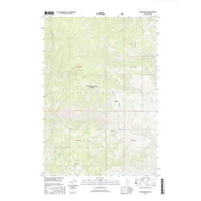 2017 Map of Degan Mountain, 2017 Print