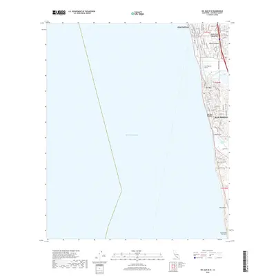 2018 Map of Del Mar OE W, 2018 Print