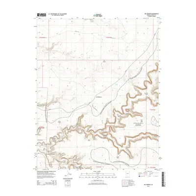 2014 Map of Del Muerto, 2014 Print