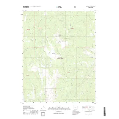 2019 Map of Del Norte Peak, 2019 Print