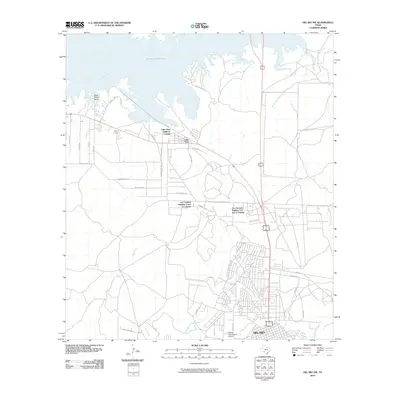 2010 Map of Del Rio NW, 2010 Print