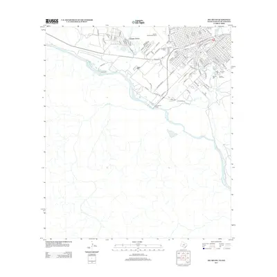 2013 Map of Del Rio SW, 2013 Print
