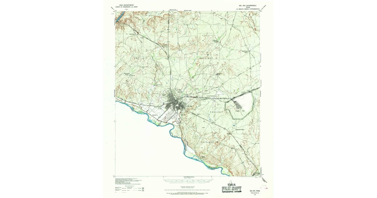 Old Maps of Owens Addition Number 2 Colonia, TX for Academic Research ...