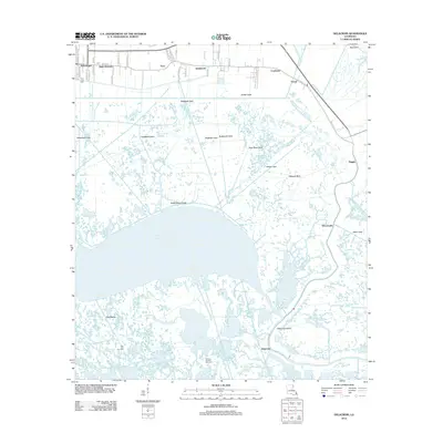 2012 Map of Delacroix, 2012 Print