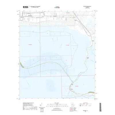 2018 Map of Delacroix, 2018 Print