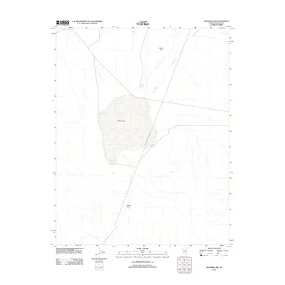 2012 Map of Delamar Lake, 2012 Print