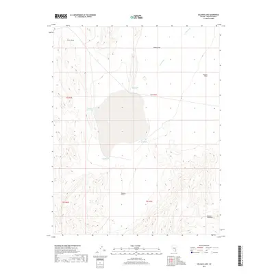 2018 Map of Delamar Lake, 2018 Print