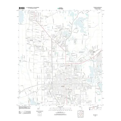 2012 Map of DeLand, 2012 Print