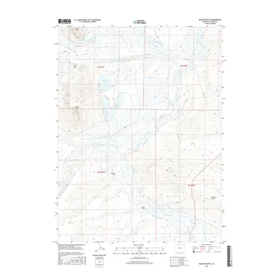 2016 Map of Delaney Butte, 2016 Print
