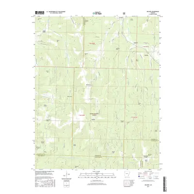 2017 Map of Delaney, 2017 Print