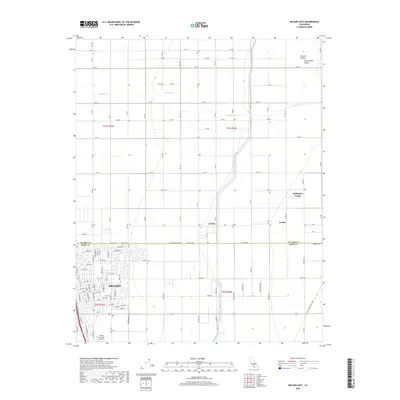 2018 Map of Delano East, 2018 Print