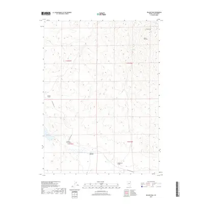 2018 Map of Delano Peak, 2018 Print