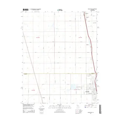 2015 Map of Delano West, 2015 Print
