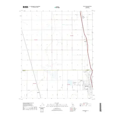 2018 Map of Delano West, 2018 Print